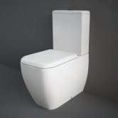 RAK Metropolitan Back to Wall Close Coupled Toilet - Soft Close Seat
