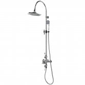 RAK Washington Exposed Thermostatic Shower Column with Fixed Head and Shower Kit - Chrome