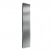 Reina Flox Double Vertical Radiator 1800mm H x 354mm W Brushed