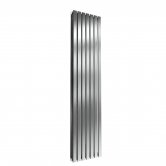 Reina Flox Double Vertical Radiator 1800mm H x 413mm W Brushed