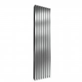Reina Flox Double Vertical Radiator 1800mm H x 472mm W Brushed