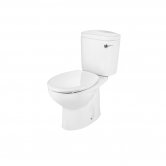 Roca Laura Close Coupled Toilet Lever Cistern Soft Close Seat - White