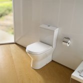 Roca Nexo Compact Closed Coupled Toilet Push Button Cistern - Standard Seat
