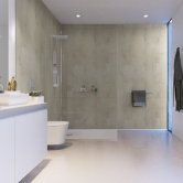 Showerwall Proclick MDF Shower Panel 600mm Wide x 2440mm High - Urban Concrete