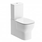 Signature Achilles Close Coupled Back To Wall Toilet with Push Button Cistern - Soft Close Seat