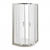 Advantage Double Quadrant Shower Enclosure with Handles 900mm x 900mm - 6mm Glass
