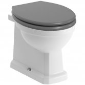 Signature Aphrodite Back To Wall Toilet 535mm Projection - Grey Ash Wooden Effect Seat