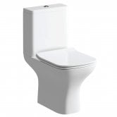 Signature Aztec Close Coupled Toilet with Push Button Cistern - Slimline Soft Close Seat