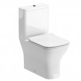 Signature Aztec Close Coupled Toilet with Push Button Cistern - Soft Close Seat