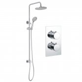 Signature Circa Dual Concealed Mixer Shower with Shower Kit and Fixed Head - Chrome
