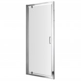 Excel Pivot Shower Door with Handle 800mm Wide - 5mm Glass