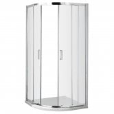 Excel Quadrant Shower Enclosure with Handles 800mm x 800mm - 5mm Glass