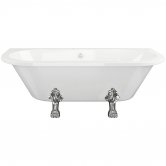 Signature Finchley Back to Wall Freestanding Bath 1700mm x 800mm - 2 Tap Hole