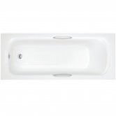 Signature Hestia Rectangular Single Ended Bath with Grip 1500mm x 700mm - 0 Tap Hole