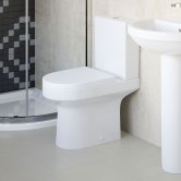 Signature Inca Comfort Height Close Coupled Toilet with Push Button Cistern - Soft Close Seat