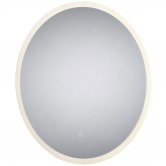 Signature Round LED Bathroom Mirror with Demister Pad 600mm Diameter