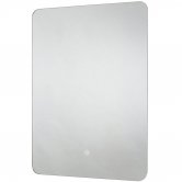 Signature LED Rotatable Bathroom Mirror with Demister Pad 800mm H x 600mm W - Chrome