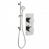 Signature Round Dual Concealed Mixer Shower with Shower Kit - Chrome