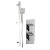 Signature Square Dual Concealed Mixer Shower with Shower Kit - Chrome