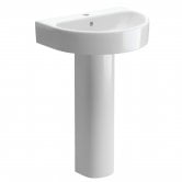 Signature Nazca Basin and Full Pedestal 555mm Wide - 1 Tap Hole