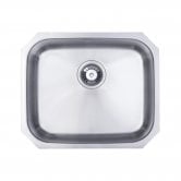 Signature Prima 1.0 Bowl Undermount Kitchen Sink with Waste Kit 530mm L x 450mm W - Stainless Steel