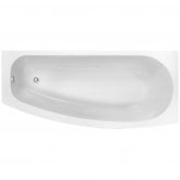 Signature Spacesaver Offset Bath 1690mm x 495mm/690mm Right Handed - 0 Tap Hole