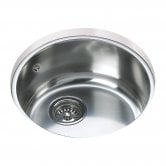Signature Teka 1.0 Bowl Round Undermount Kitchen Sink with Waste Kit 390mm L x 390mm W - Stainless Steel