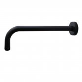 Signature Timea Wall Mounted Round Shower Arm 300mm Length - Black