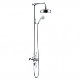 Signature Traditional Exposed Mixer Shower with Shower Kit and Fixed Head - Chrome
