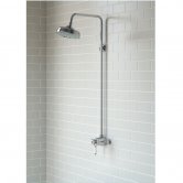 Signature Traditional Concentric Single Outlet Exposed Mixer Shower with Fixed Head - Chrome