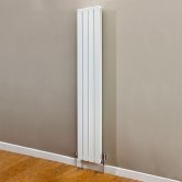 S4H Beaufort Double Vertical Radiator 1820mm H x 312mm W - White