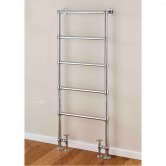 S4H Cleves Floor Mounted Heated Towel Rail 1548mm H x 598mm W - Chrome