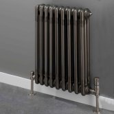 S4H Cornel 3 Column Horizontal Radiator 500mm H x 429mm W - 9 Sections - Lacquer
