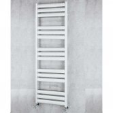 S4H Tallis Straight Heated Ladder Towel Rail 1340mm H x 500mm W - White