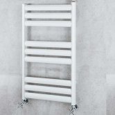 S4H Tallis Straight Heated Ladder Towel Rail 780mm H x 600mm W - White