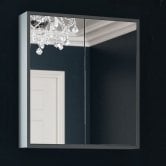 Delphi Henbury 2-Door Mirrored Bathroom Cabinet 800mm H x 700mm W - Grey