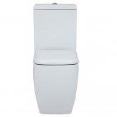 Delphi Venice Open Back Close Coupled Toilet with Push Button Cistern - Soft Close Seat