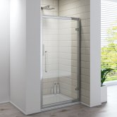 Delphi Vodas 8 Framed Hinged Shower Door 800mm Wide - 8mm Glass