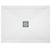 TrayMate TM25 Symmetry Rectangular Shower Tray with Waste 1100mm x 800mm - White