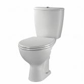 Twyford Alcona Close Coupled Toilet Bottom Outlet Push Button Cistern - Standard Seat