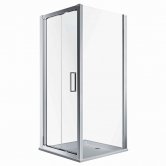 Twyford Geo Bi-Fold Shower Door 900mm Wide - 6mm Glass