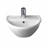 Twyford Sola Optimise Semi-recessed Basin 450mm Wide 2 Tap Hole