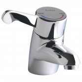 Twyford Sola TMV3 Thermostatic Monobloc Basin Mixer Tap With Copper Tails Chrome