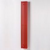 Ultraheat Linear O Single Designer Vertical Radiator 1800mm H x 252mm W Red