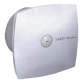 Vectaire X-Mart Fan Extractor with Automatic Shutter and Overrun Timer 150mm H x 150mm W x 87mm D - Stainless Steel
