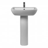 Verona Piccolo Basin with Full Pedestal 570mm Wide - 1 Tap Hole