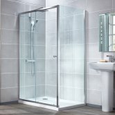 Verona Uno Sliding Shower Door 1100mm Wide - 6mm Glass