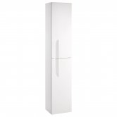Royo Vitale Wall Hung 2-Door Tall Unit 300mm Wide - Gloss White