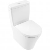 Villeroy & Boch O.novo Rimless Flush-to-Wall Close Coupled Toilet with Soft Close Seat
