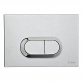 Vitra Loop O Mechanical Dual Flush Plate - Chrome
